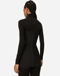 KIM DOLCE&GABBANA Moiré faille minidress