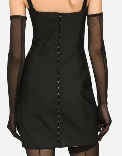 KIM DOLCE&GABBANA Moiré faille minidress