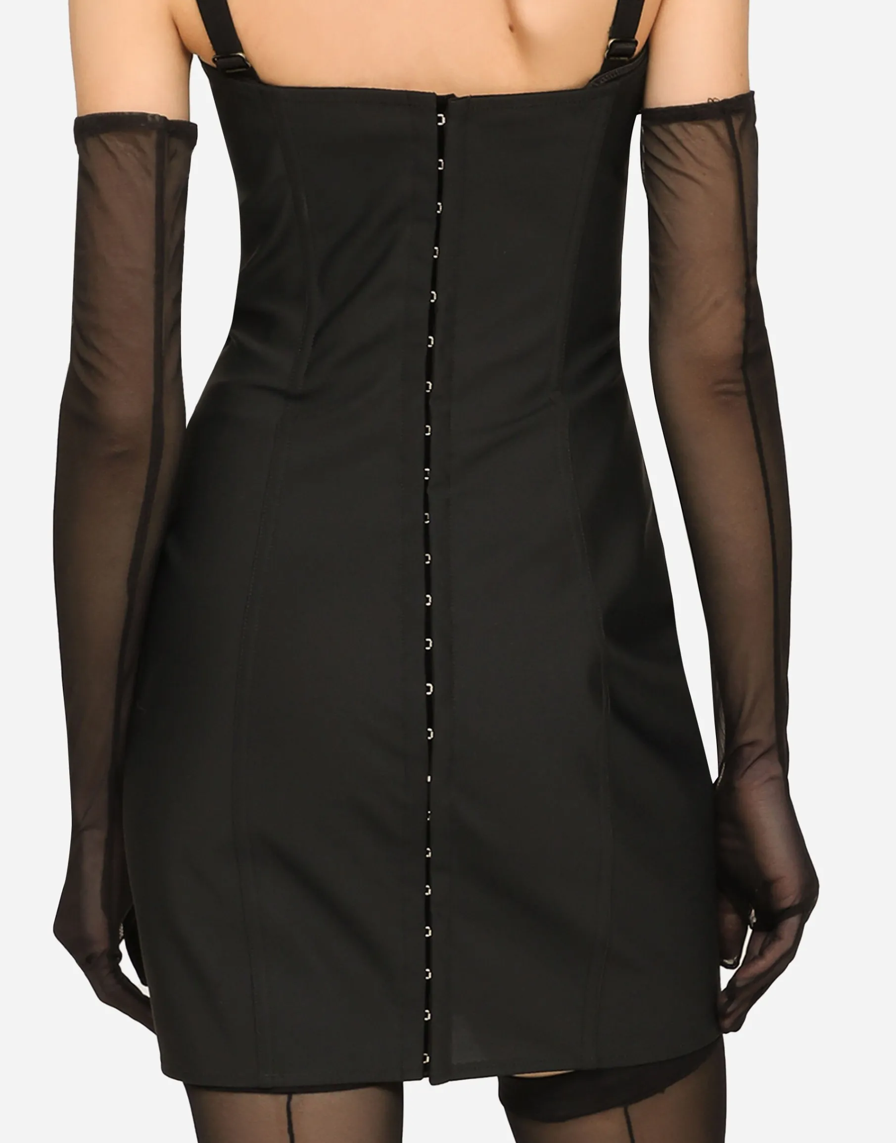 KIM DOLCE&GABBANA Moiré faille minidress