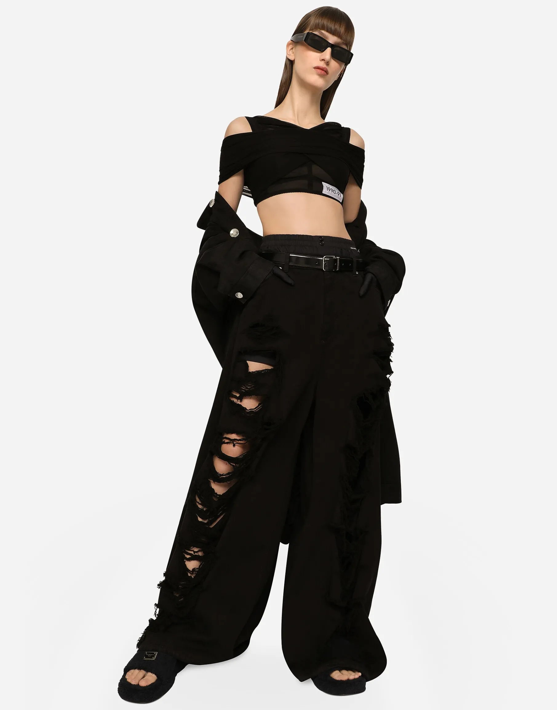 KIM DOLCE&GABBANA Organzine top