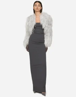 KIM DOLCE&GABBANA Ostrich feather bolero jacket