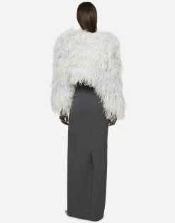 KIM DOLCE&GABBANA Ostrich feather bolero jacket