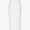 KIM DOLCE&GABBANA Powernet calf-length skirt with embellishment