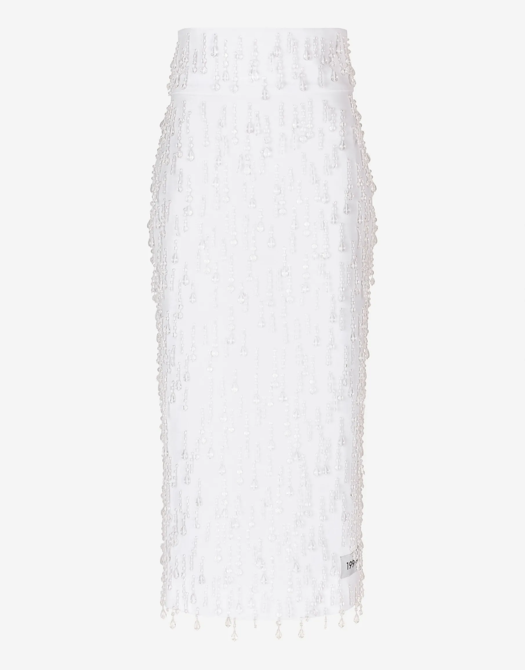 KIM DOLCE&GABBANA Powernet calf-length skirt with embellishment