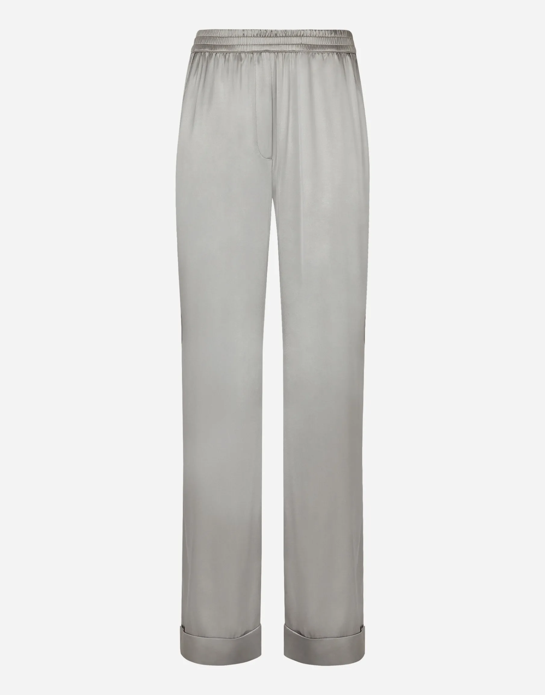 KIM DOLCE&GABBANA Satin pajama pants with piping