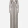 KIM DOLCE&GABBANA Silk georgette duster coat