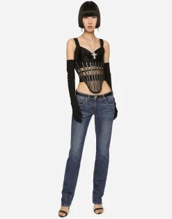 KIM DOLCE&GABBANA Stretch denim skinny jeans