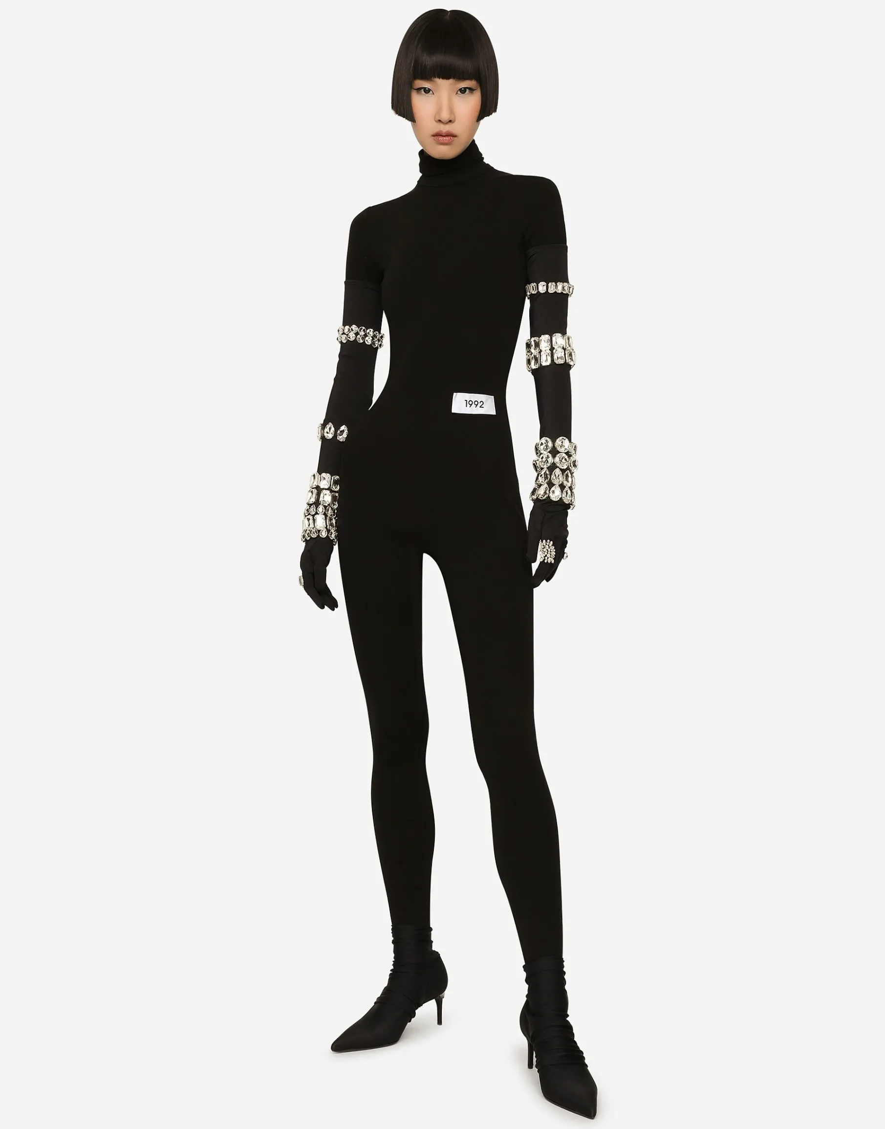 KIM DOLCE&GABBANA Stretch jersey Milano rib jumpsuit