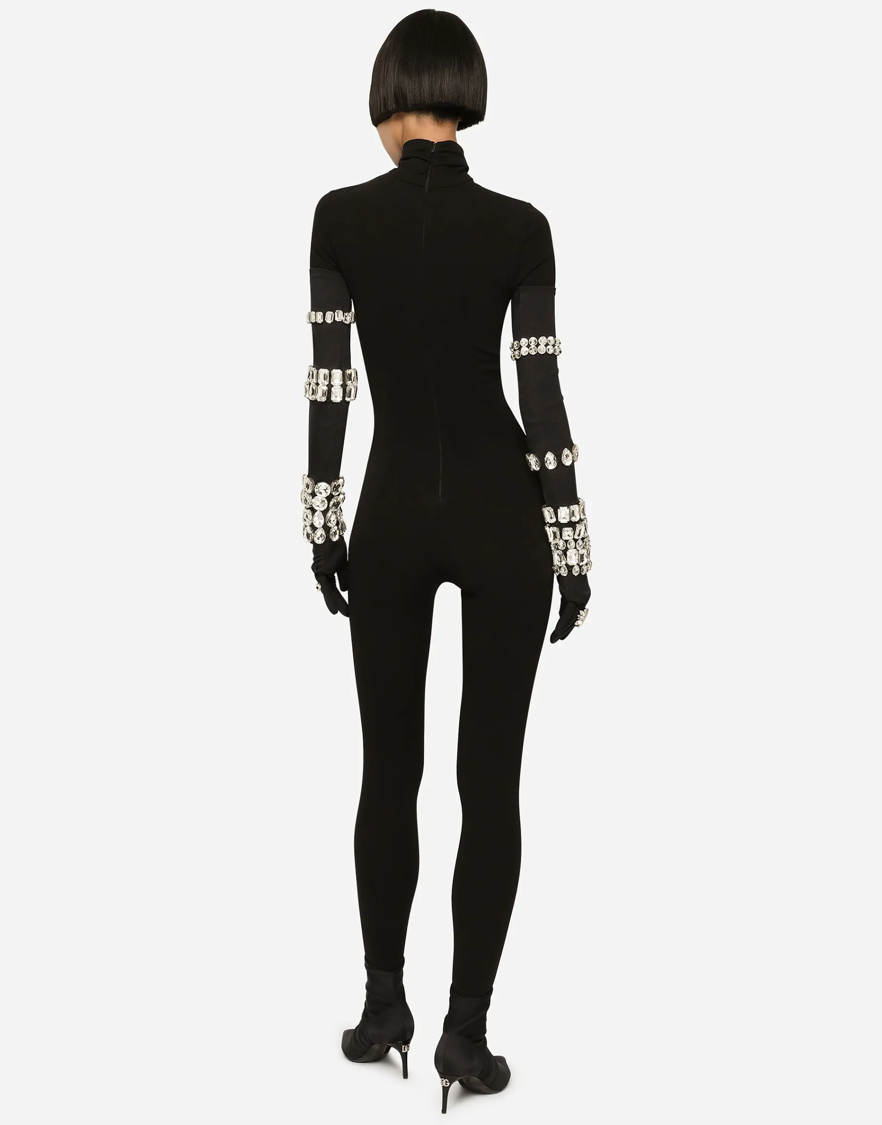 KIM DOLCE&GABBANA Stretch jersey Milano rib jumpsuit