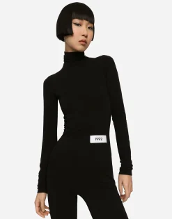 KIM DOLCE&GABBANA Stretch jersey Milano rib jumpsuit