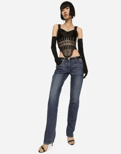 KIM DOLCE&GABBANA Stretch denim skinny jeans
