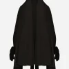 KIM DOLCE&GABBANA Taffeta and moiré cape with the Re-Edition label