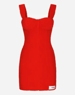 KIM DOLCE&GABBANA Terrycloth minidress