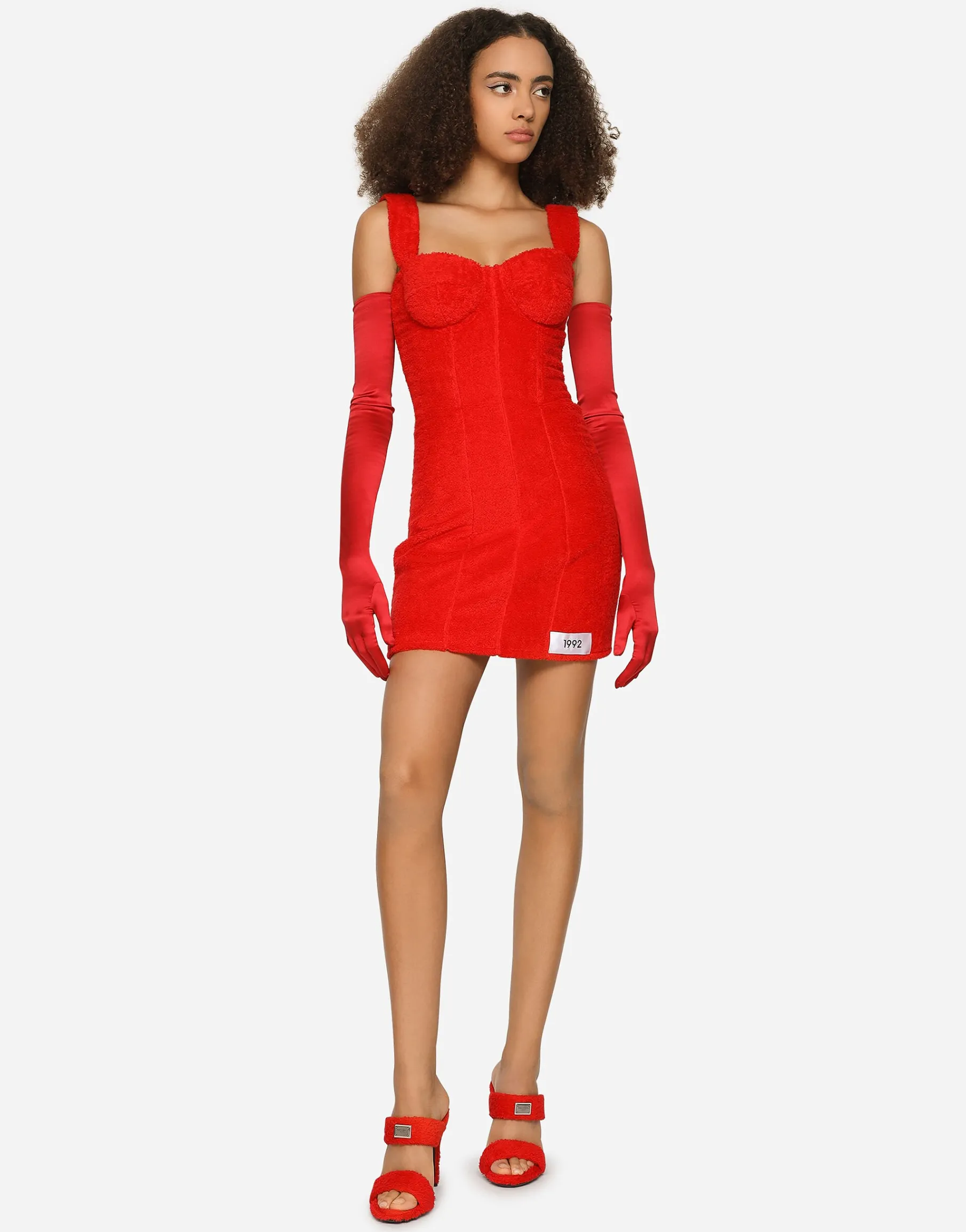 KIM DOLCE&GABBANA Terrycloth minidress