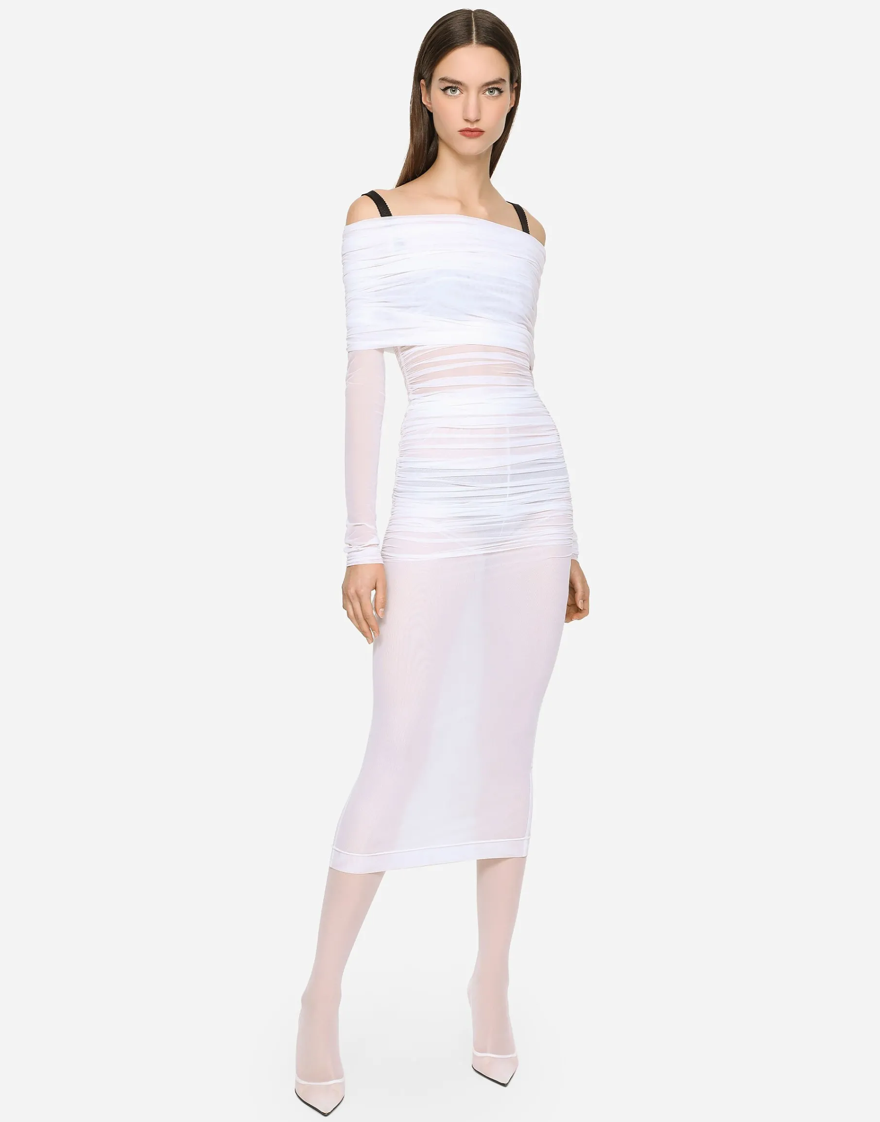 KIM DOLCE&GABBANA Tulle calf-length dress