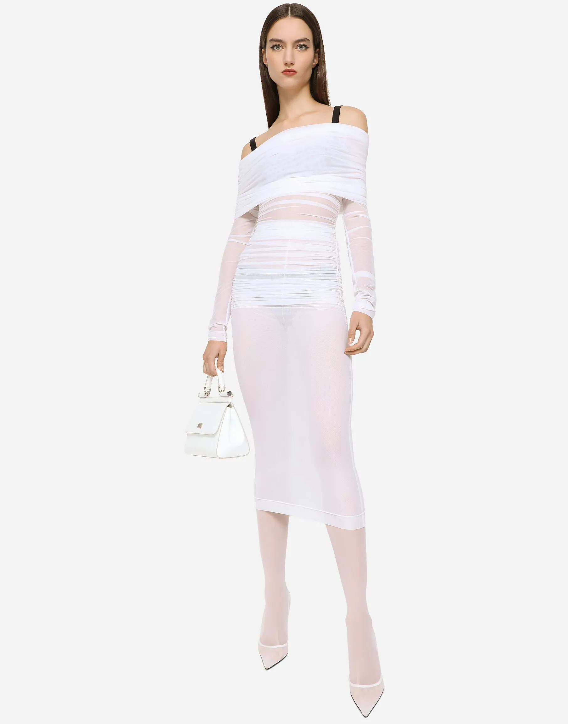 KIM DOLCE&GABBANA Tulle calf-length dress