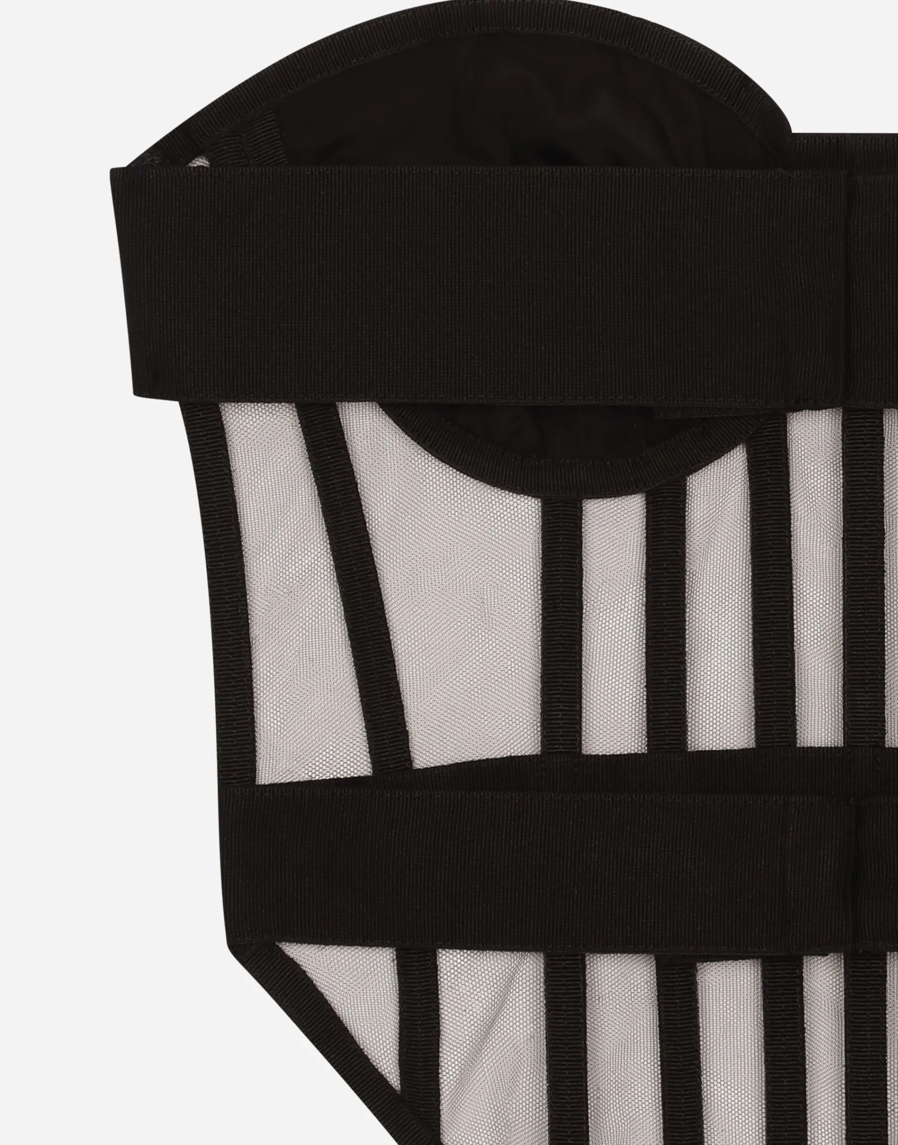 KIM DOLCE&GABBANA Tulle corset with boning and molded cups
