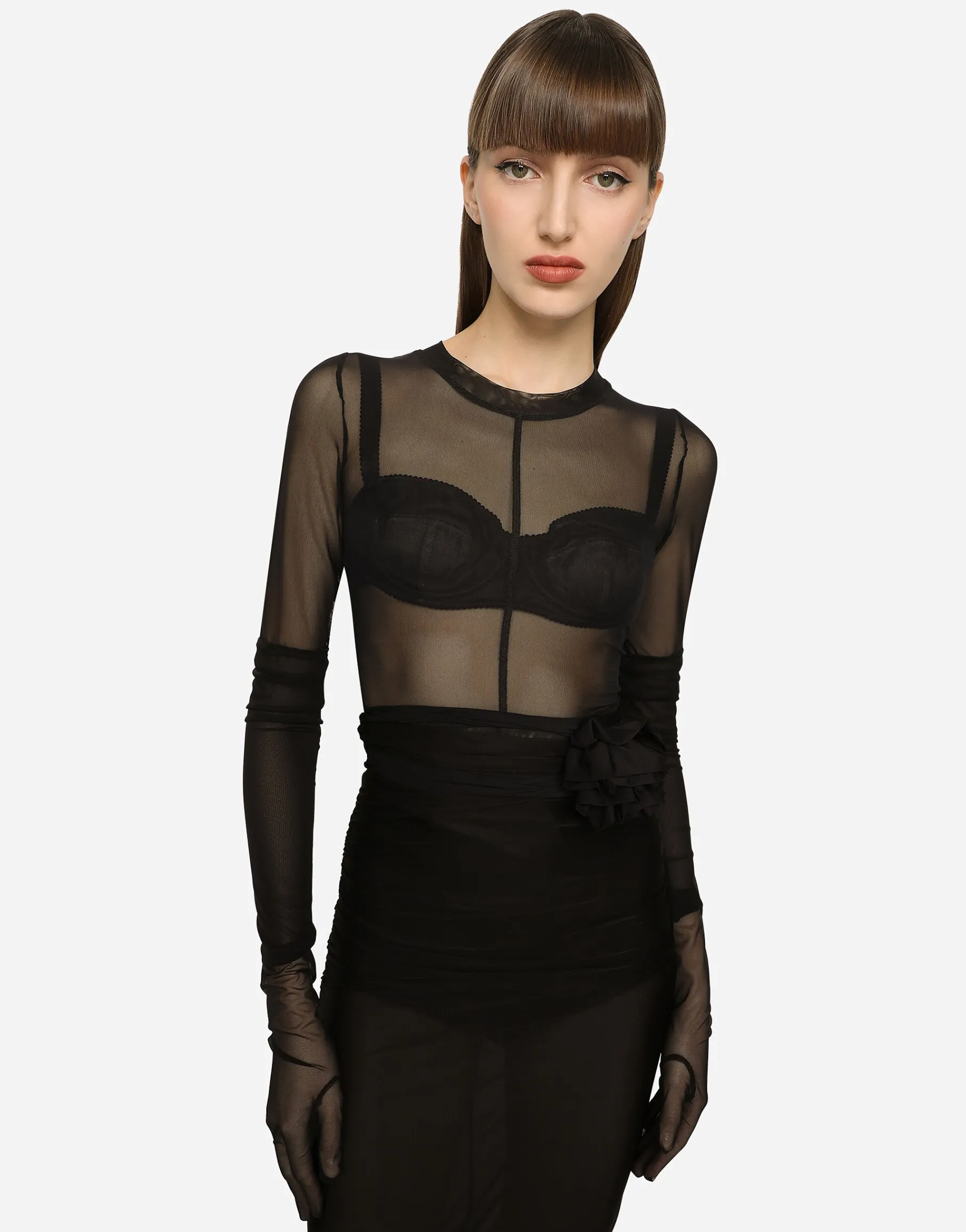 KIM DOLCE&GABBANA Tulle top