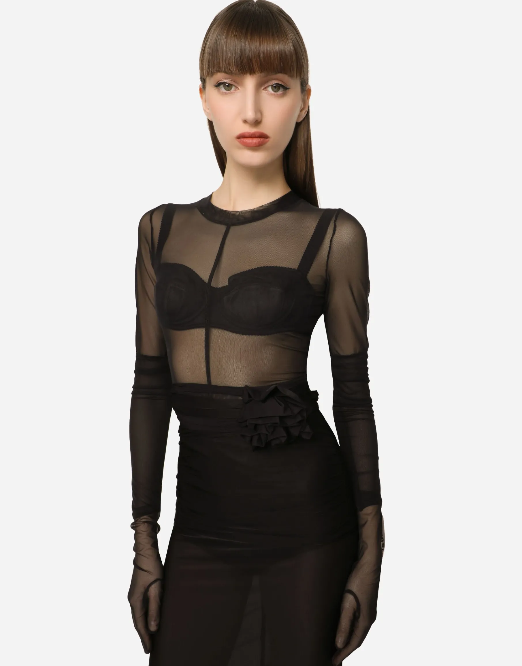 KIM DOLCE&GABBANA Tulle top