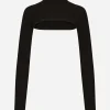 KIM DOLCE&GABBANA Viscose turtle-neck shrug