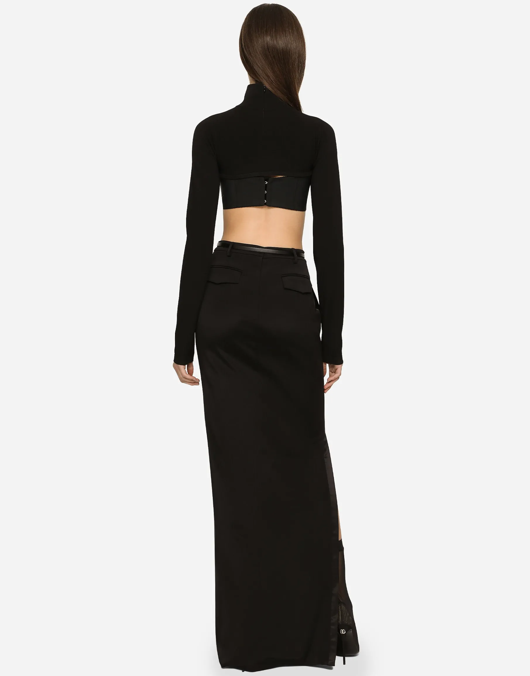 KIM DOLCE&GABBANA Viscose turtle-neck shrug