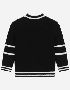 Knit cardigan with Dolce&Gabbana logo