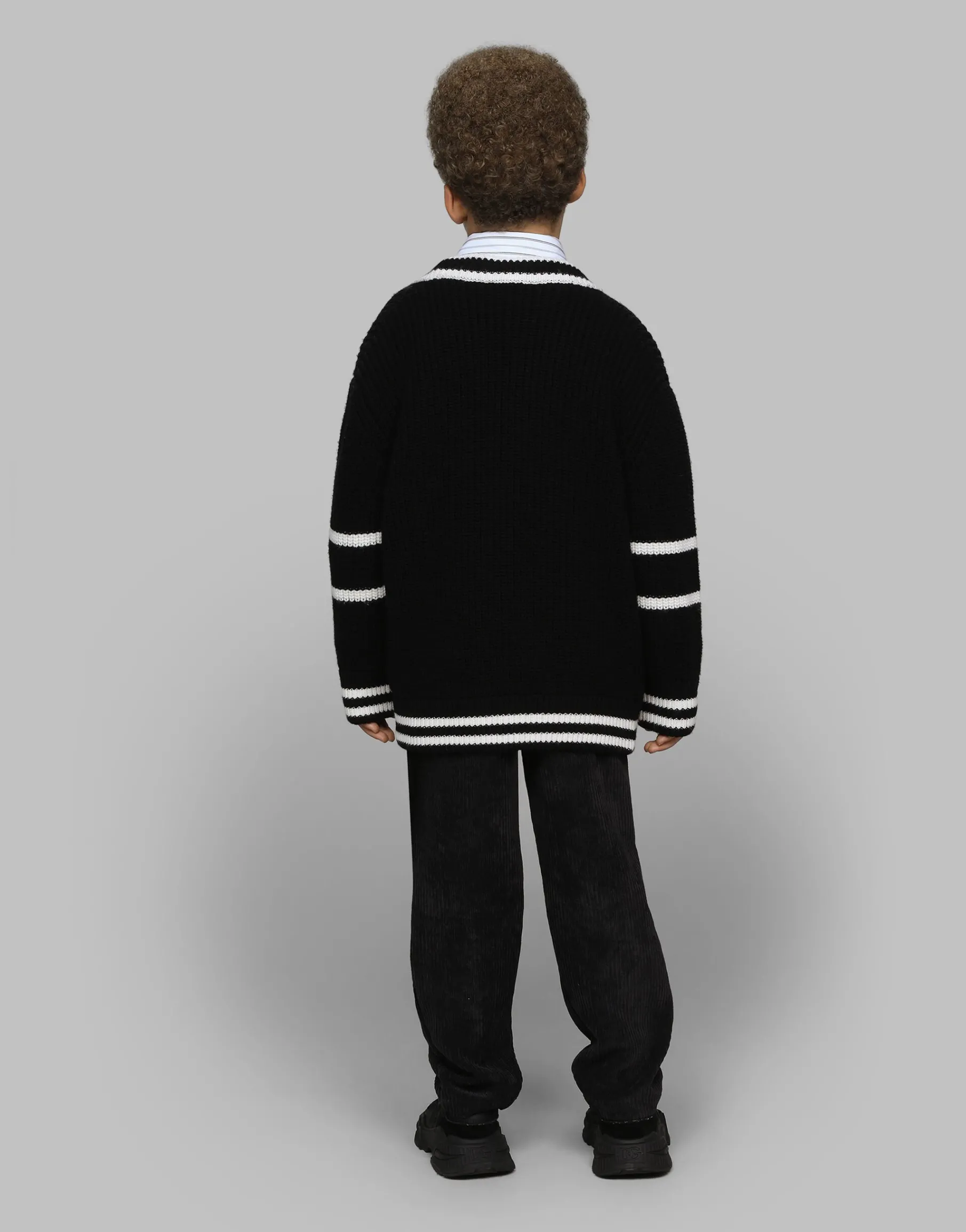 Knit cardigan with Dolce&Gabbana logo