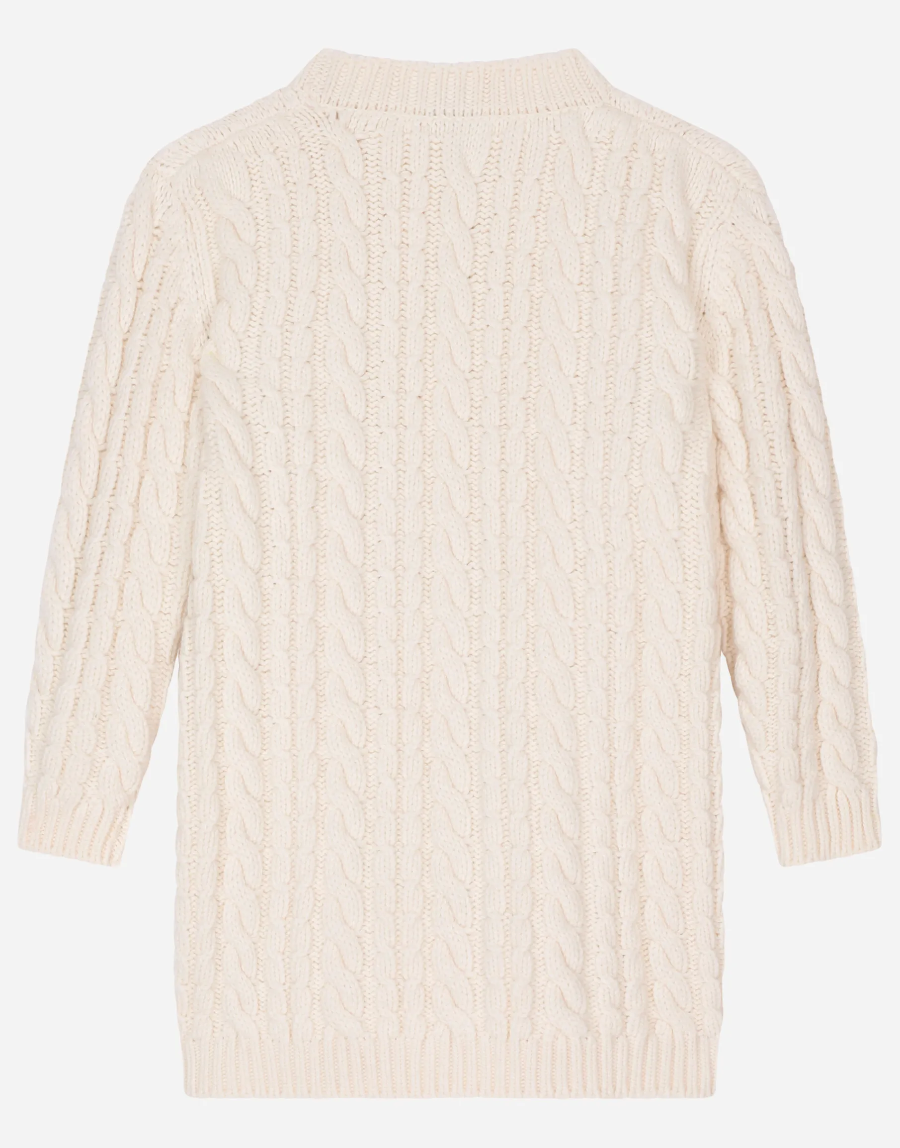 Knit dress with floral embroidery