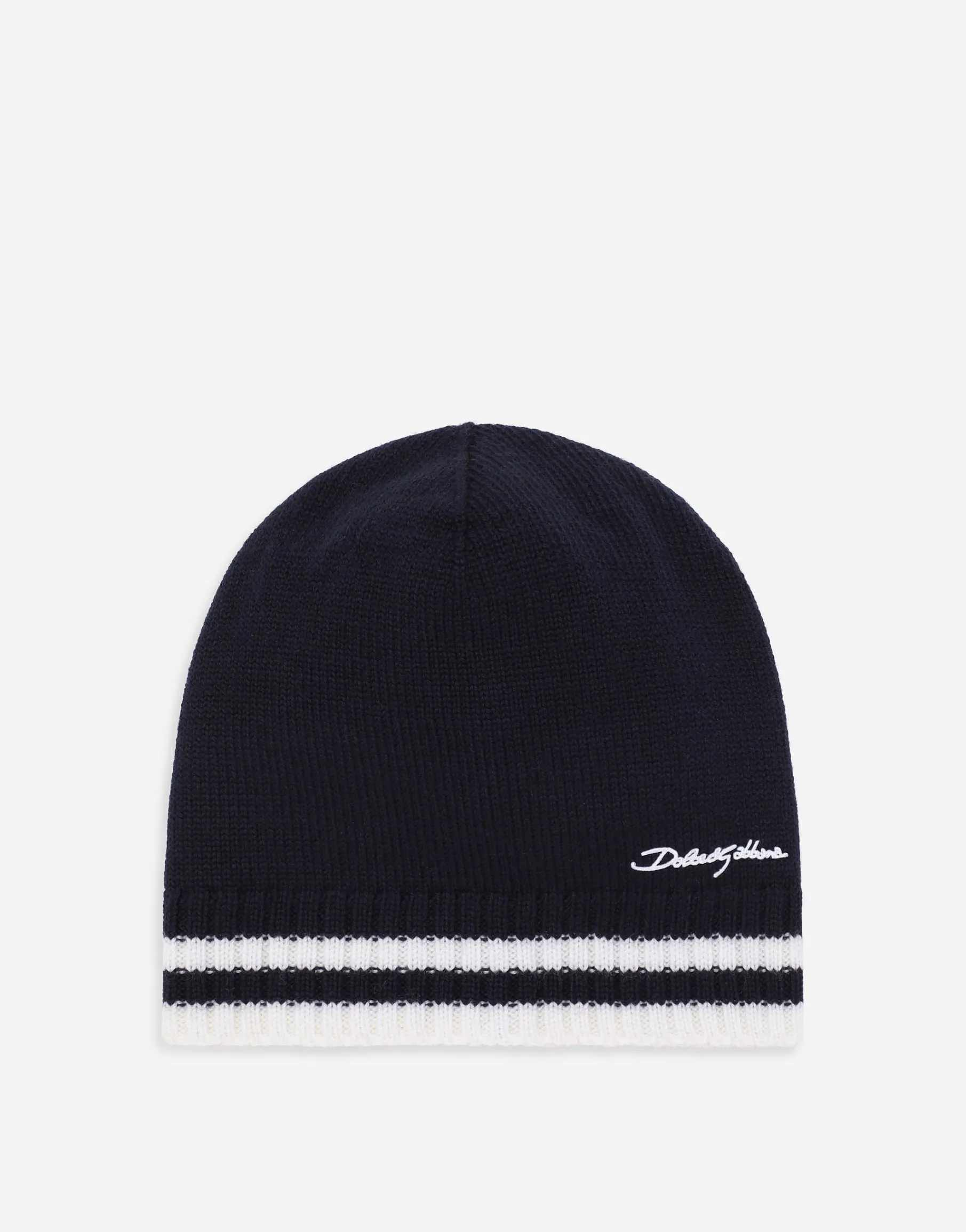 Knit hat with Dolce&Gabbana logo