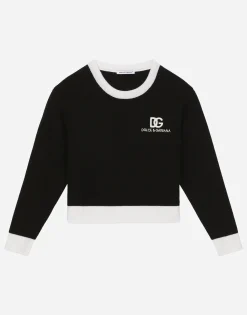Knit pullover with DG logo
