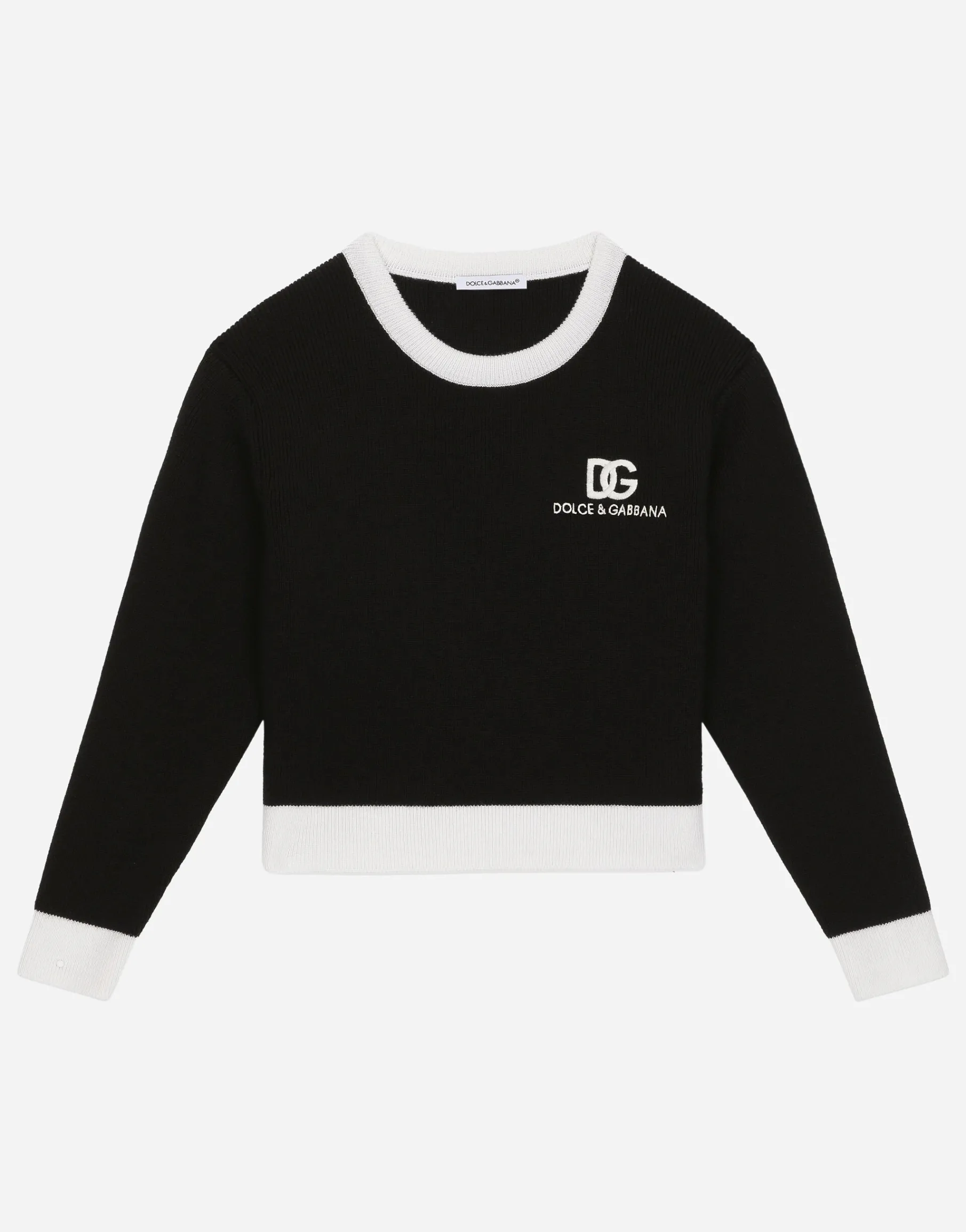 Knit pullover with DG logo