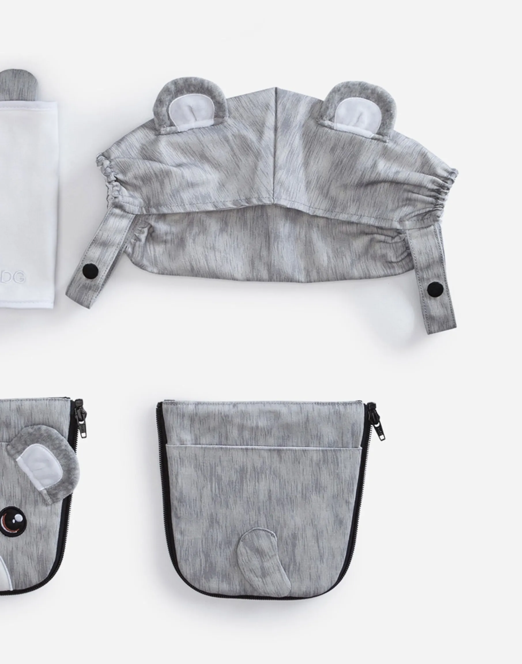 Koala cover for baby carrier