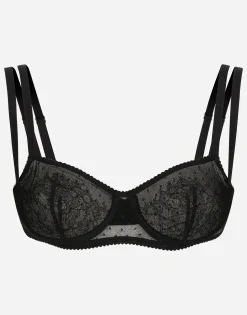 Lace balconette bra