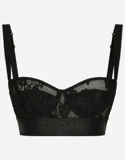 Lace balconette bra