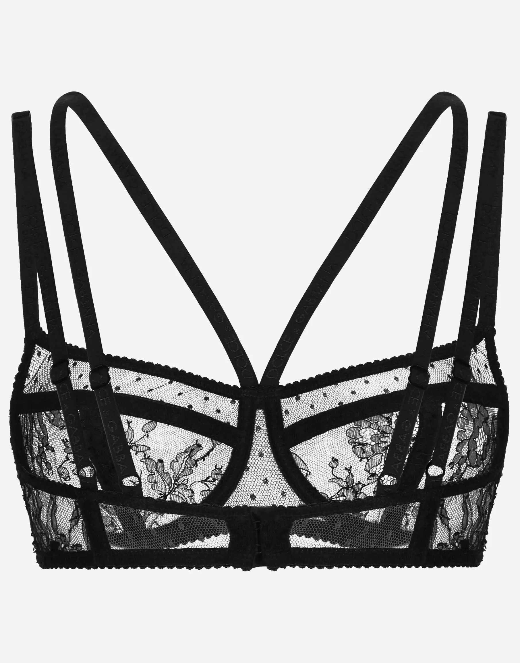 Lace balconette bra