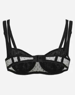 Lace balconette bra