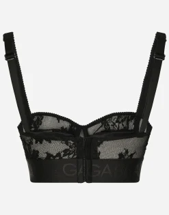 Lace balconette bra