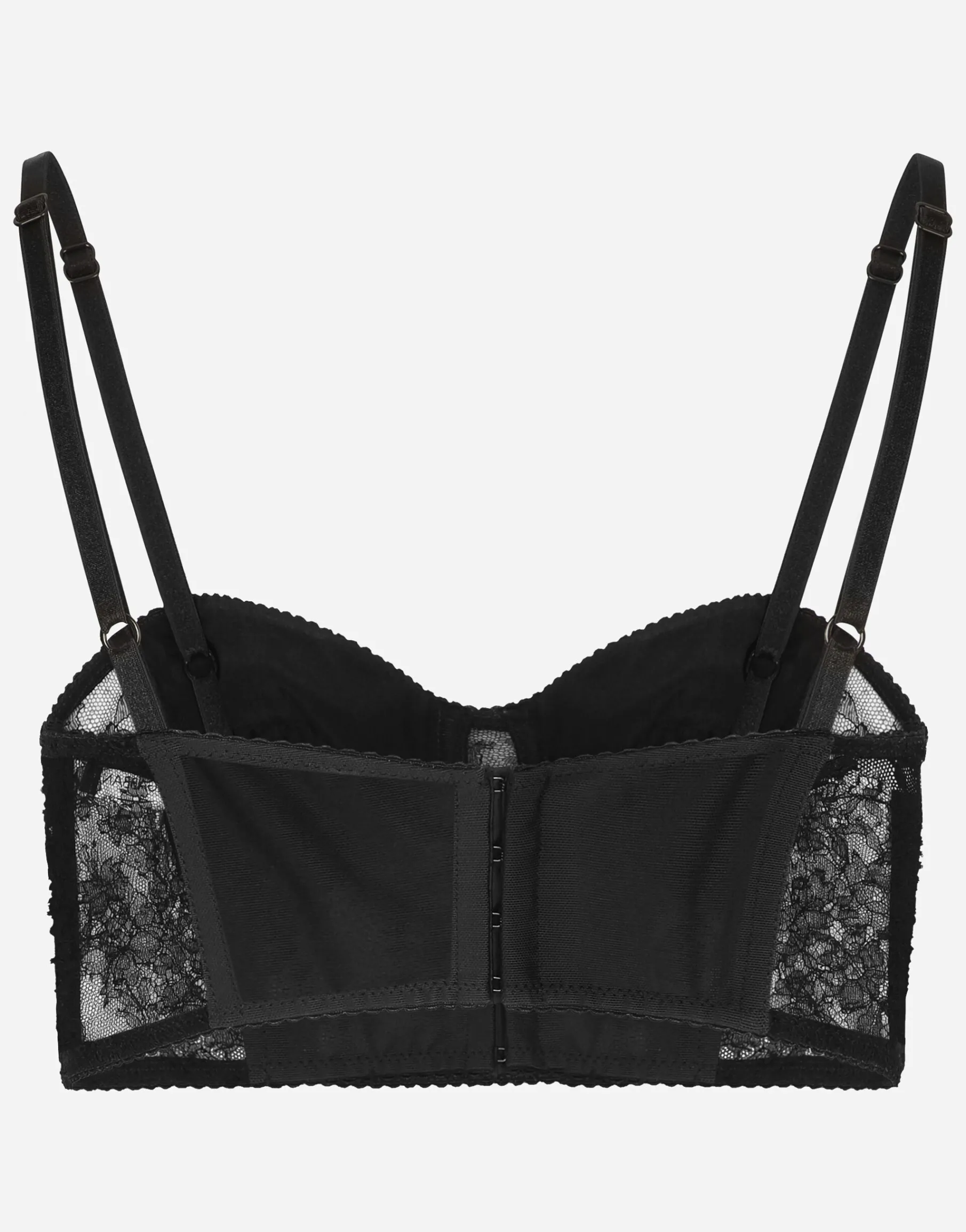 Lace balconette corset with straps