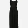 Lace calf-length slip dress