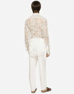 Lace Martini-fit shirt