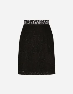 Lace miniskirt