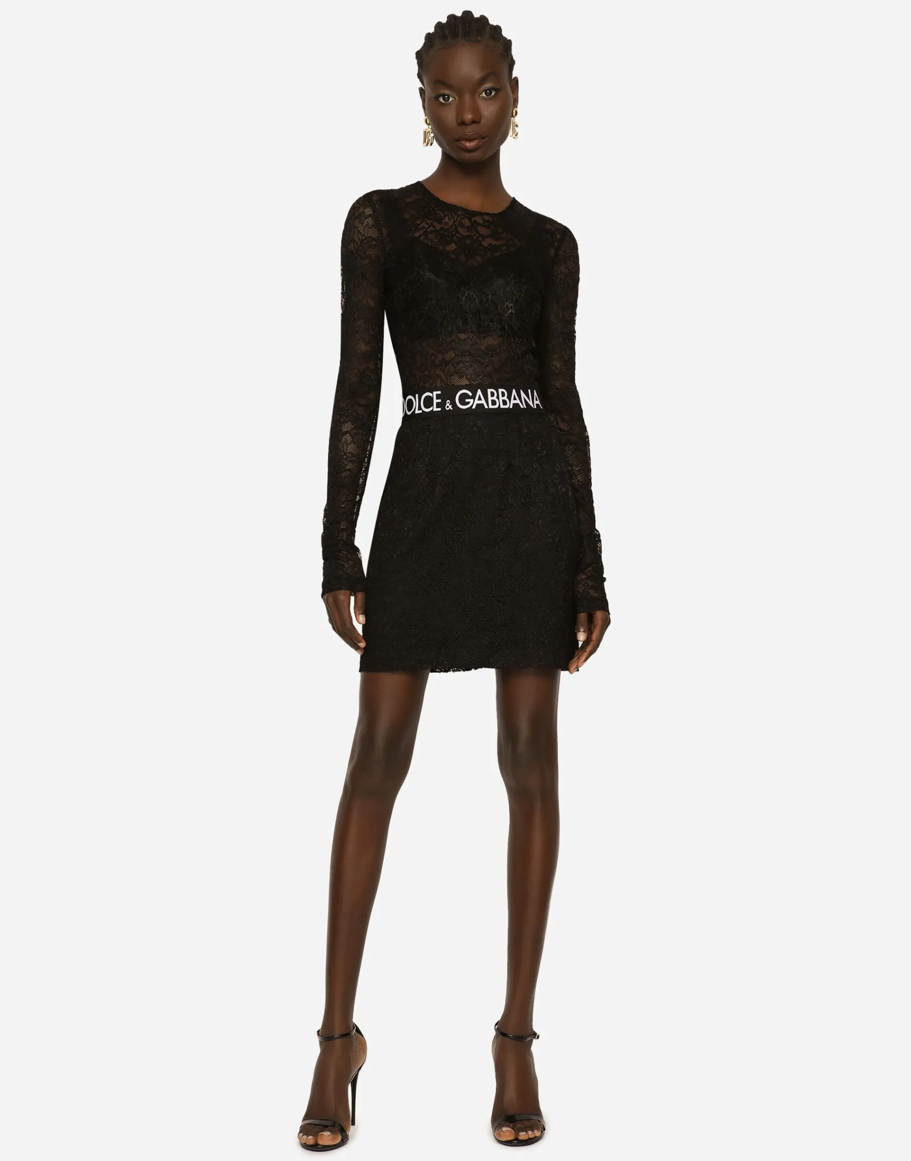 Lace miniskirt