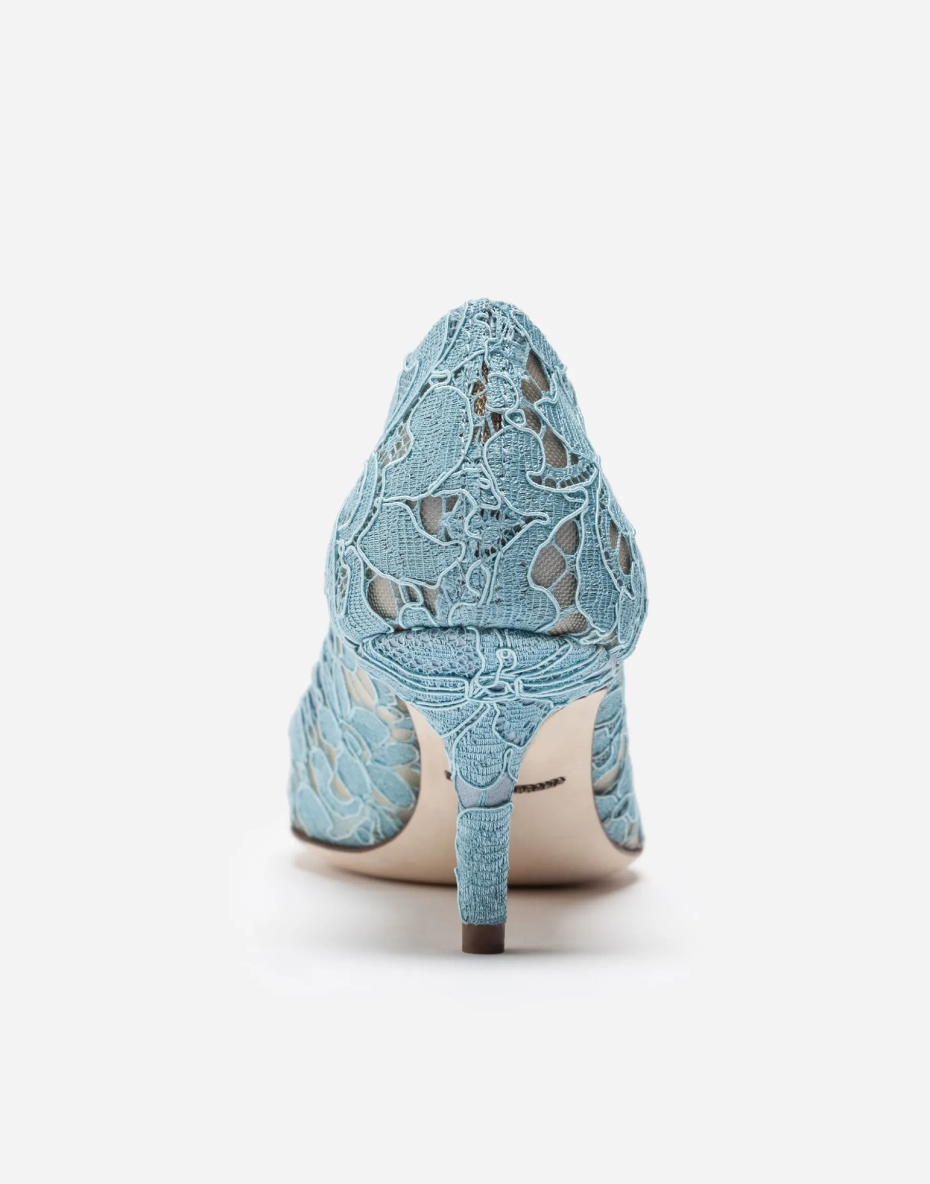 Lace rainbow pumps with brooch detailing