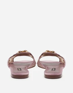 Lace rainbow sliders with brooch detailing