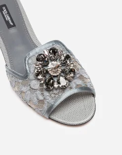 Lace slides with crystals