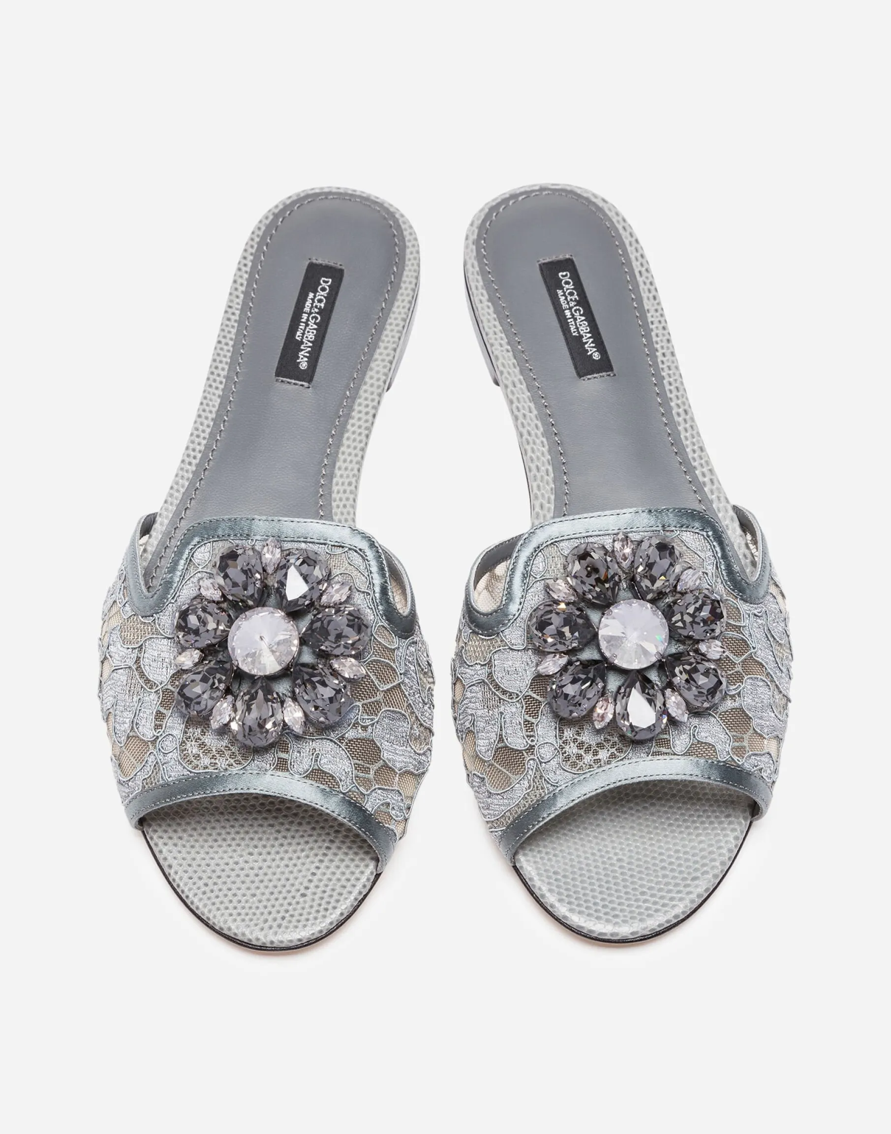 Lace slides with crystals