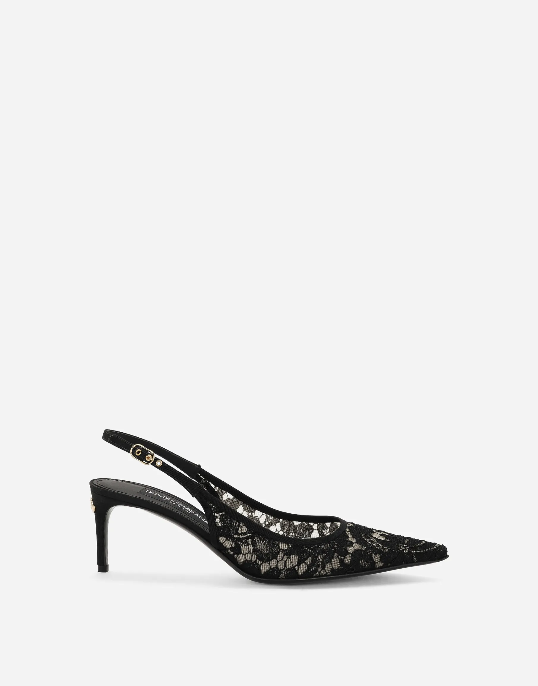 Lace slingbacks