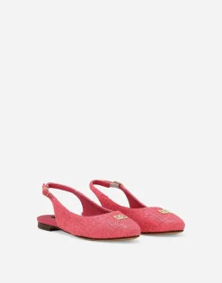 Lace slingbacks