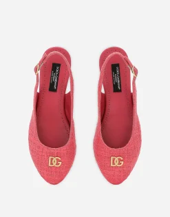 Lace slingbacks