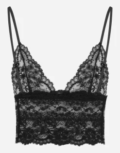 Lace top with spaghetti straps